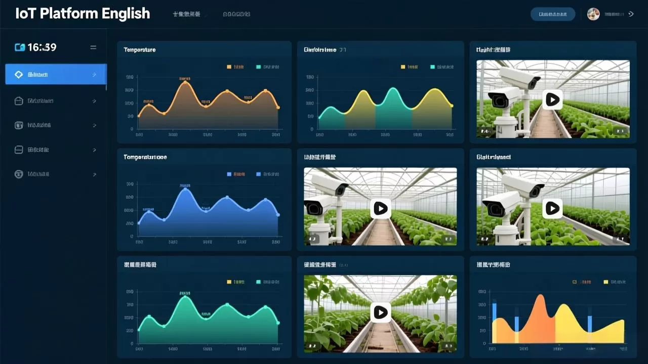 Agricultural monitoring system equipment display