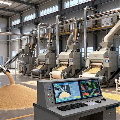 Solution for automated intelligent processing of agricultural products