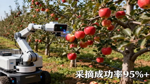 Intelligent apple picking robot