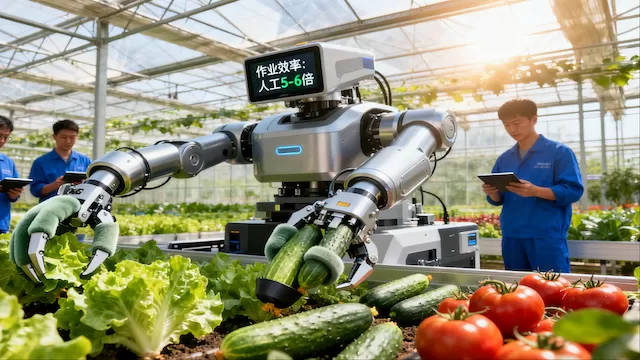 Intelligent vegetable harvesting robot