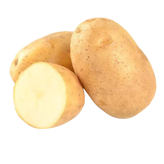 Yellow heart potatoes